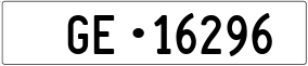 Trailer License Plate